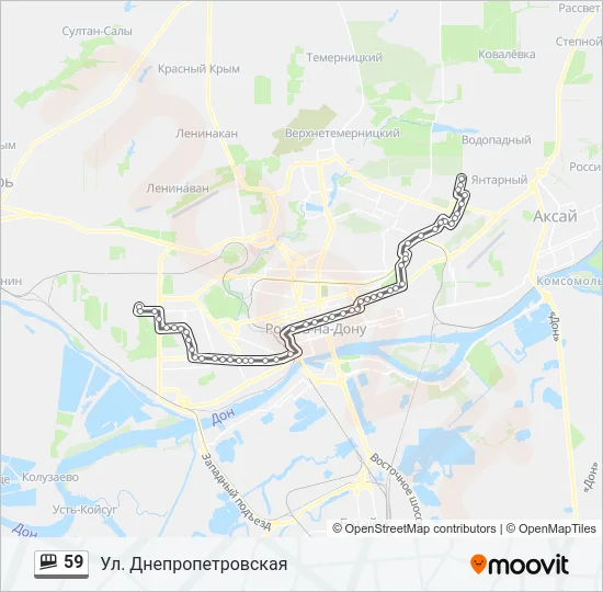 59 Shuttle Line Map