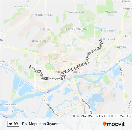 59 Shuttle Line Map