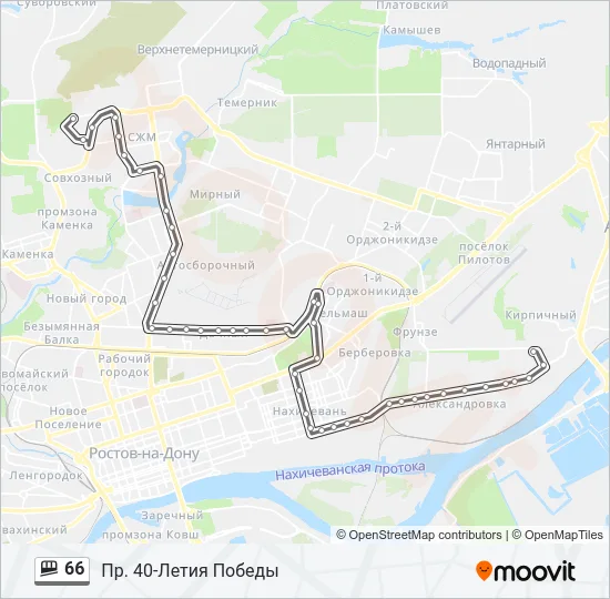 66 Shuttle Line Map
