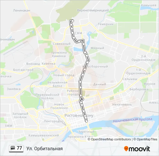 77 Shuttle Line Map