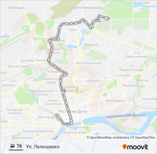 78 Shuttle Line Map