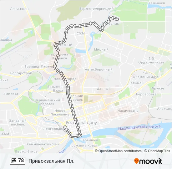 78 Shuttle Line Map