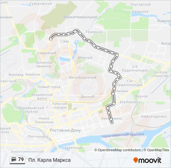 79 Shuttle Line Map
