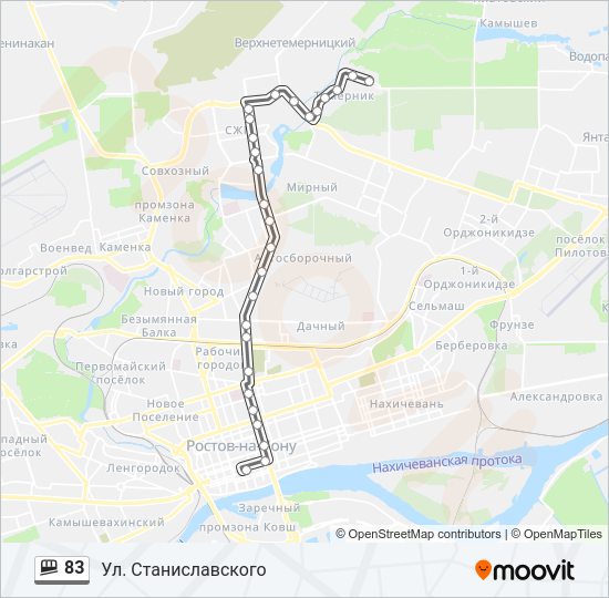 83 Shuttle Line Map