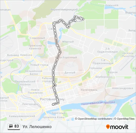 83 Shuttle Line Map