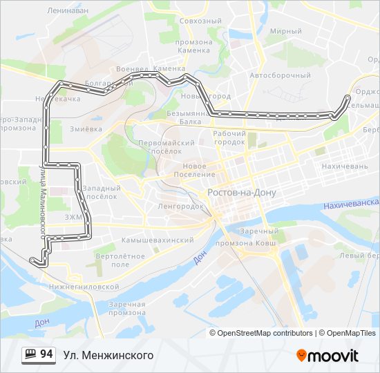 94 Shuttle Line Map