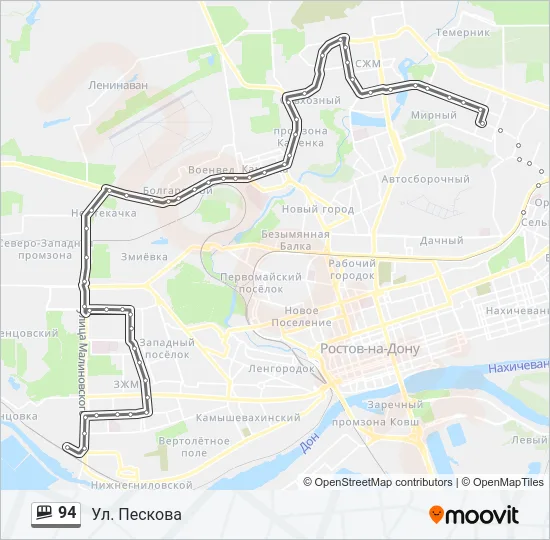 94 Shuttle Line Map
