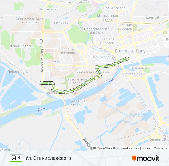 4 Bus Line Map