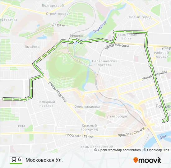 6 Bus Line Map