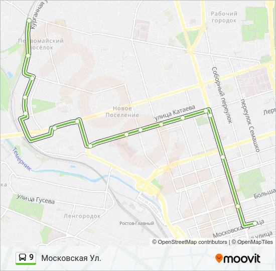 9 Bus Line Map
