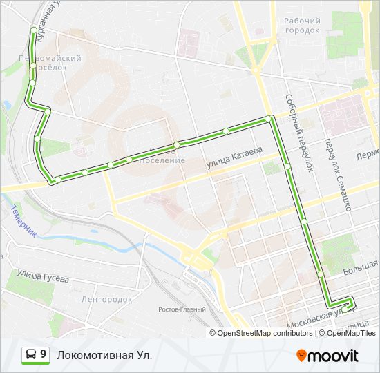 9 Bus Line Map