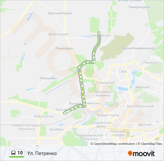 10 Bus Line Map