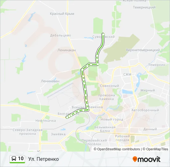 10 Bus Line Map