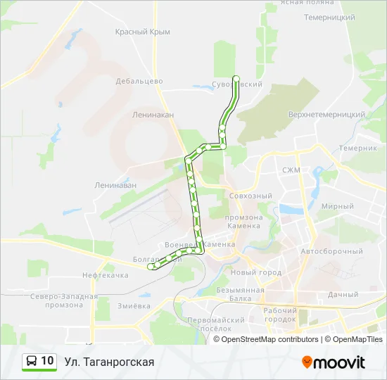 10 Bus Line Map