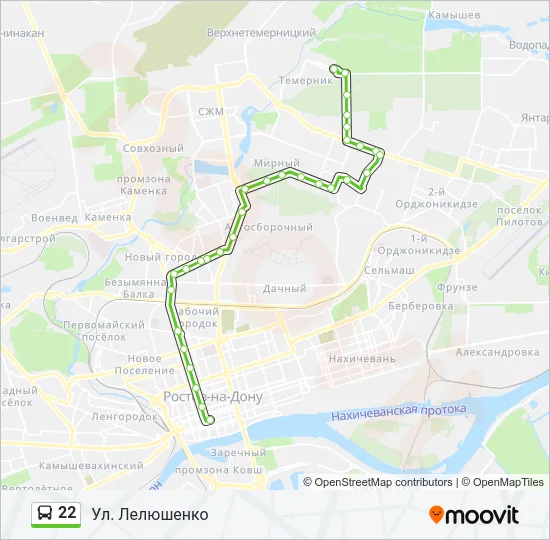 22 Bus Line Map