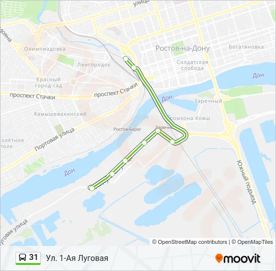 31 Bus Line Map