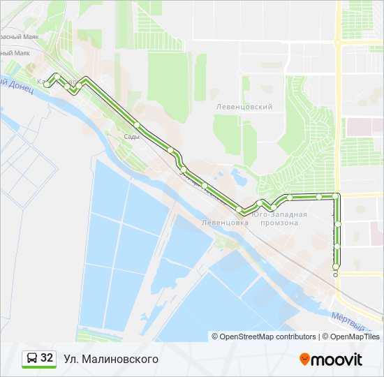Схема маршрута 32