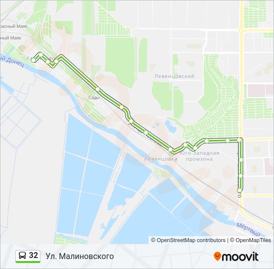 32 Bus Line Map