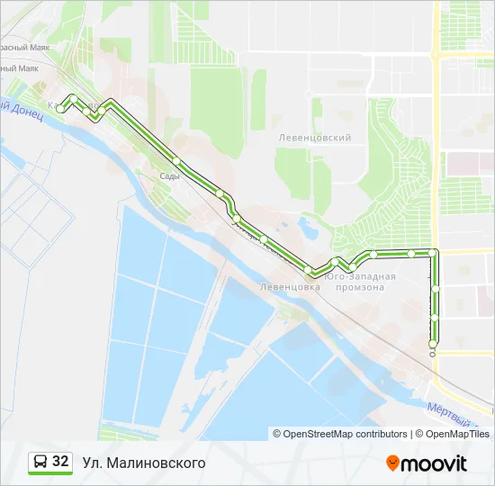 32 Bus Line Map