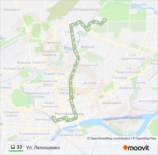 33 Bus Line Map