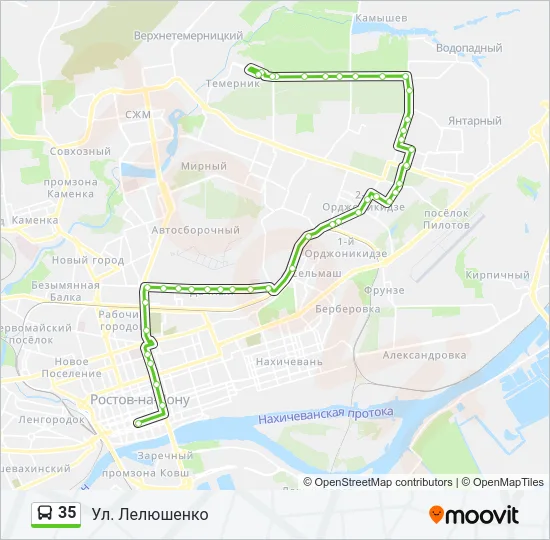 35 Bus Line Map