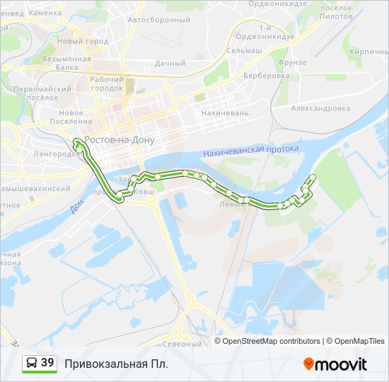 39 Bus Line Map