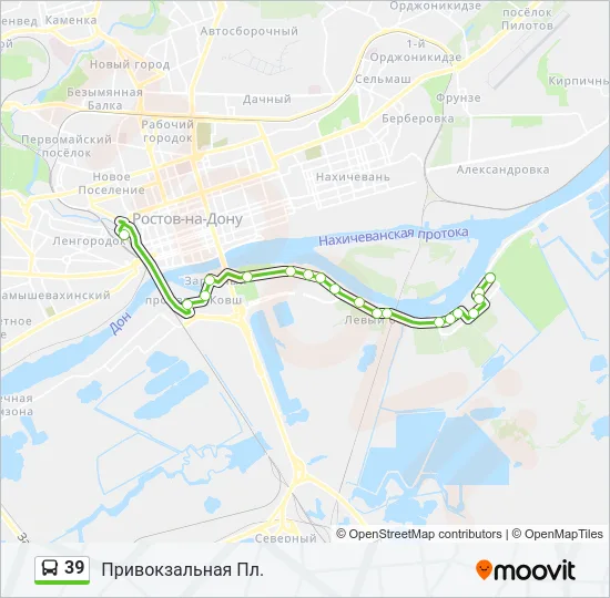 39 Bus Line Map