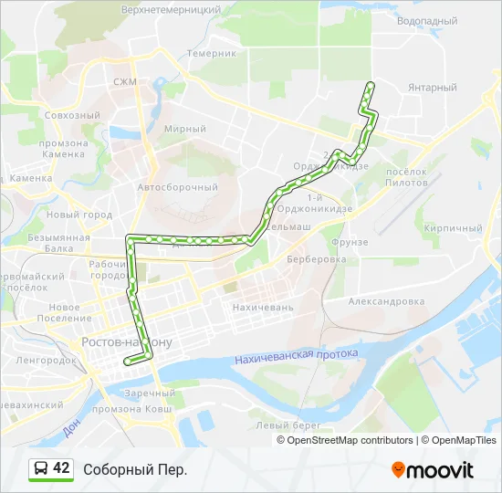 42 Bus Line Map