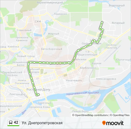 42 Bus Line Map