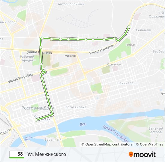 Маршрут 58 сегодня. Ростов на Дону улица Менжинского на карте. Маршрут 58 автобуса Ростов на Дону на карте. Маршрут автобуса 58 Ярославль с остановками. Карта 58 маршрута Ярославль.