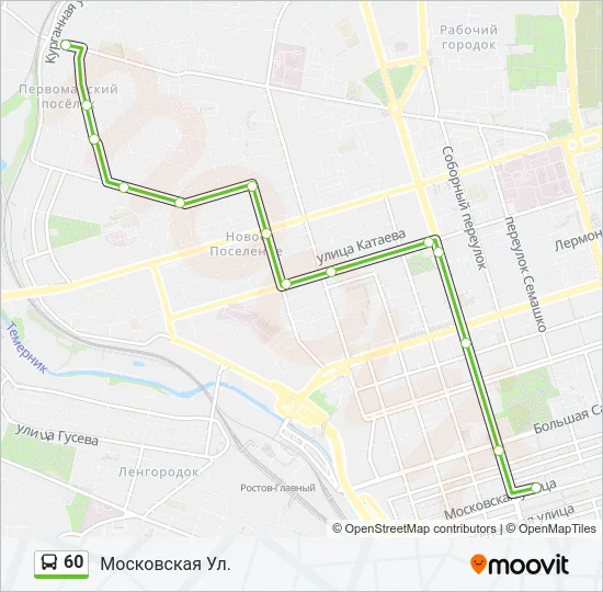 60 Bus Line Map