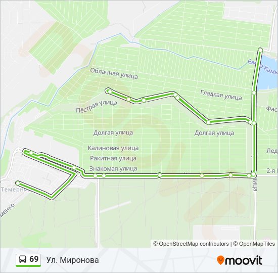 69 Bus Line Map