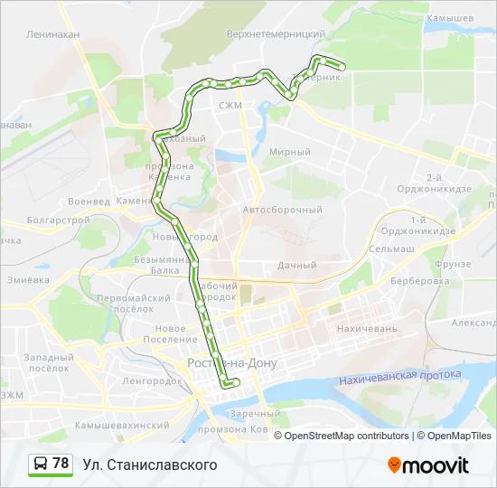 78 Bus Line Map