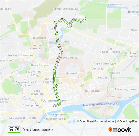 78 Bus Line Map