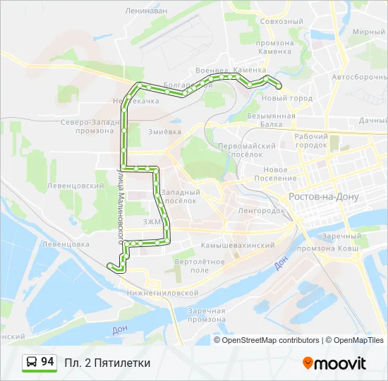 94 Bus Line Map