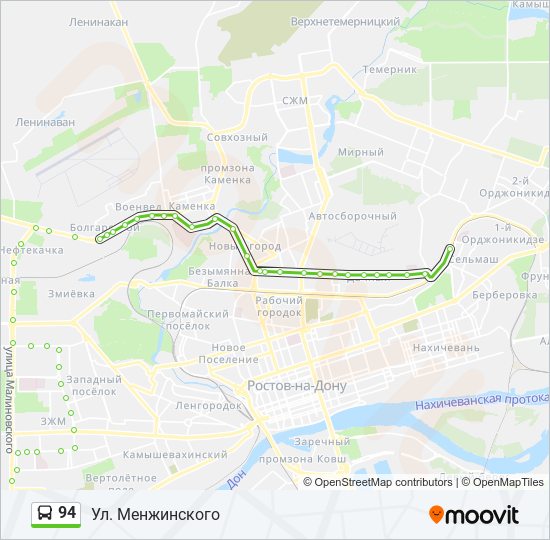 94 bus Line Map