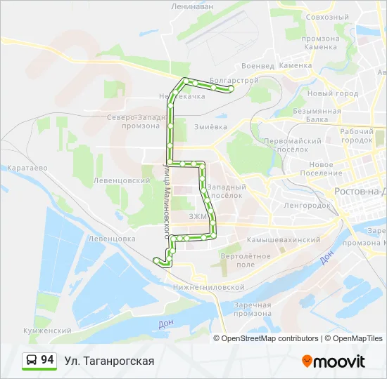 94 Bus Line Map