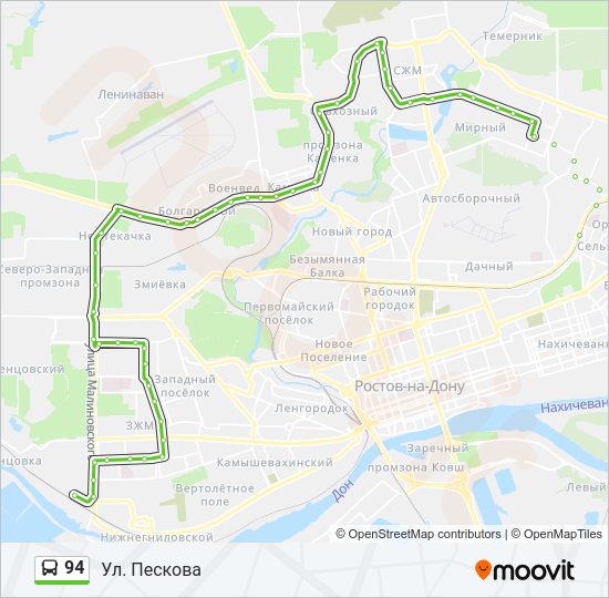 94 Bus Line Map