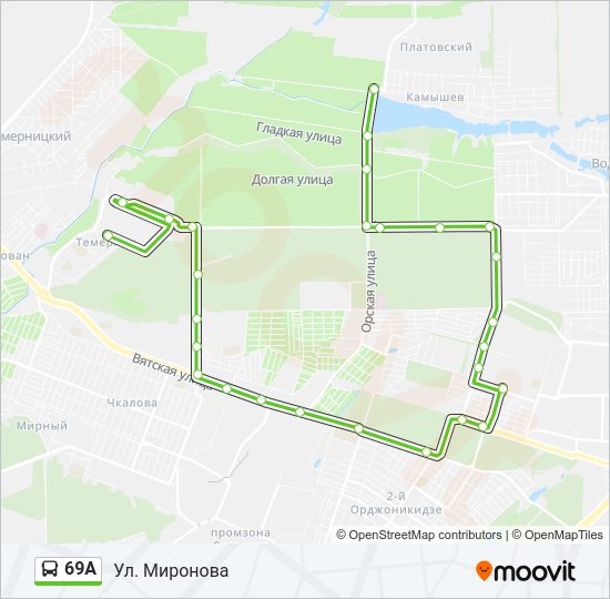 69A Bus Line Map