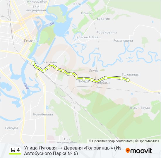 4 Bus Line Map