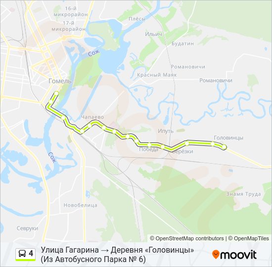 4 Bus Line Map