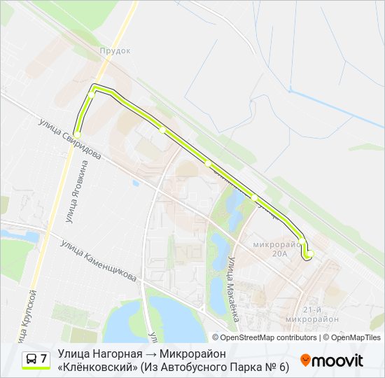 7 Bus Line Map