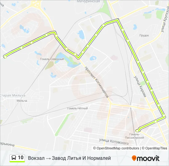 10 Bus Line Map