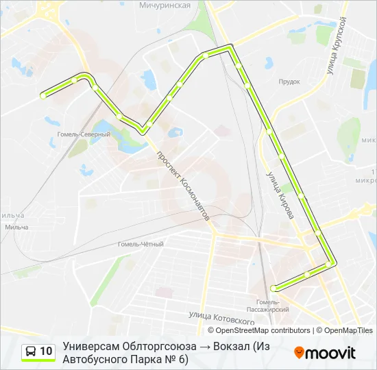 10 Bus Line Map