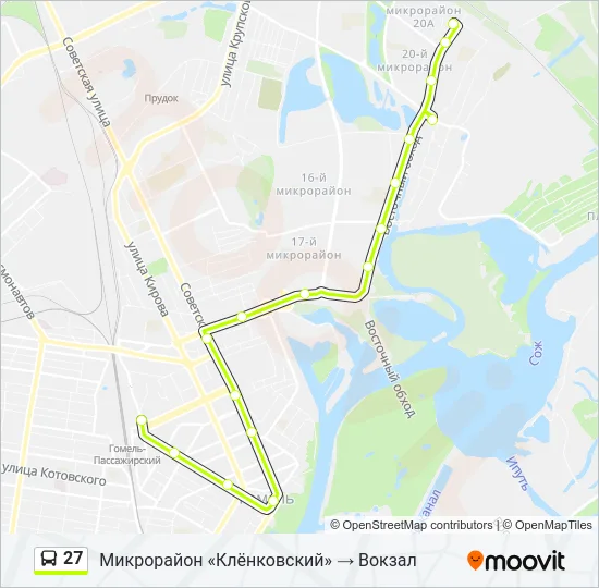 27 Bus Line Map
