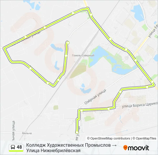 48 Bus Line Map