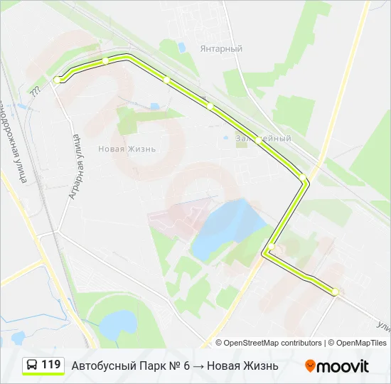 119 Bus Line Map