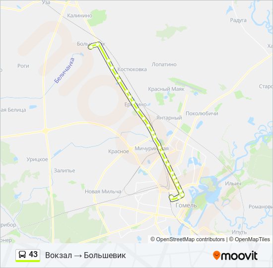 Автобус 43 спб маршрут остановки и расписание