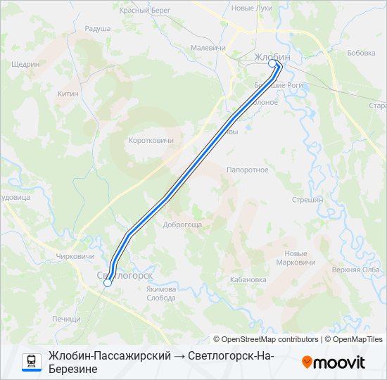 Светлогорск на березине расписание