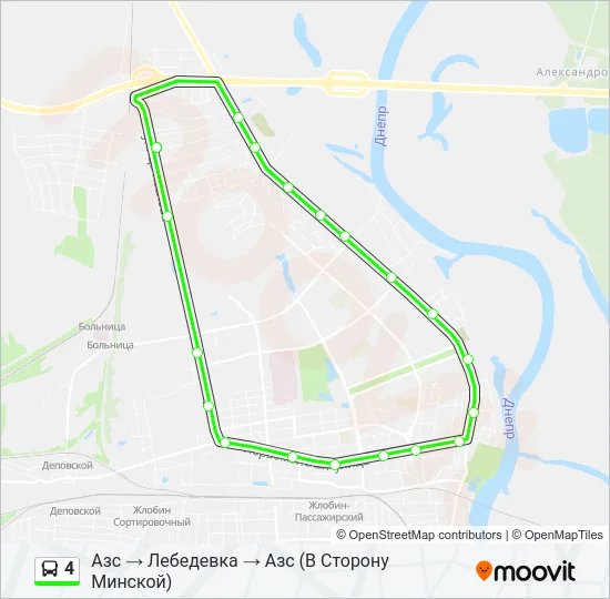4 Bus Line Map